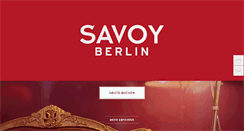 Desktop Screenshot of hotel-savoy.com