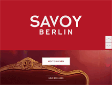 Tablet Screenshot of hotel-savoy.com