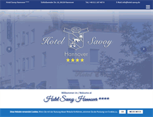 Tablet Screenshot of hotel-savoy.de